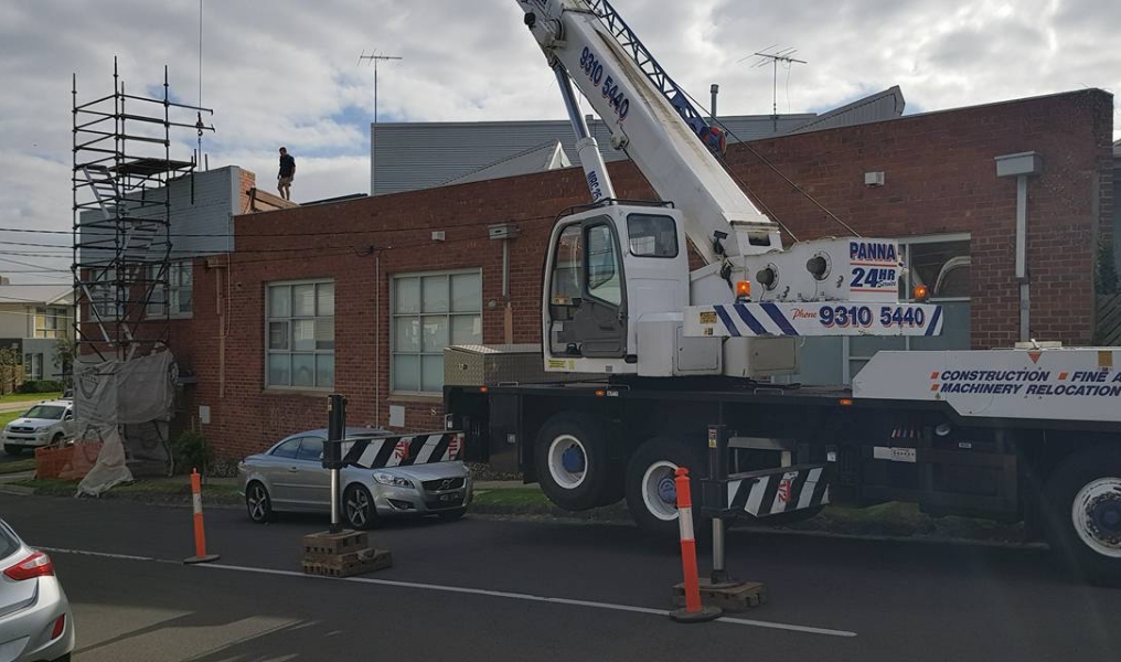 glass lifting installation-transportation