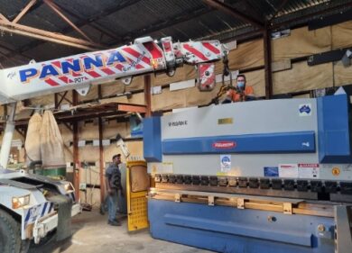 transformer and switchboard lifting installation transportation