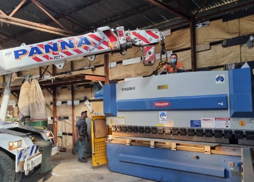 transformer and switchboard lifting installation transportation